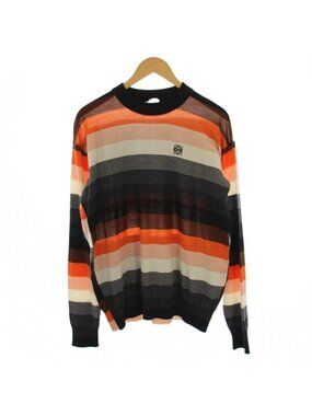 Loewe Knit Sweater Long Sleeve Border Pattern